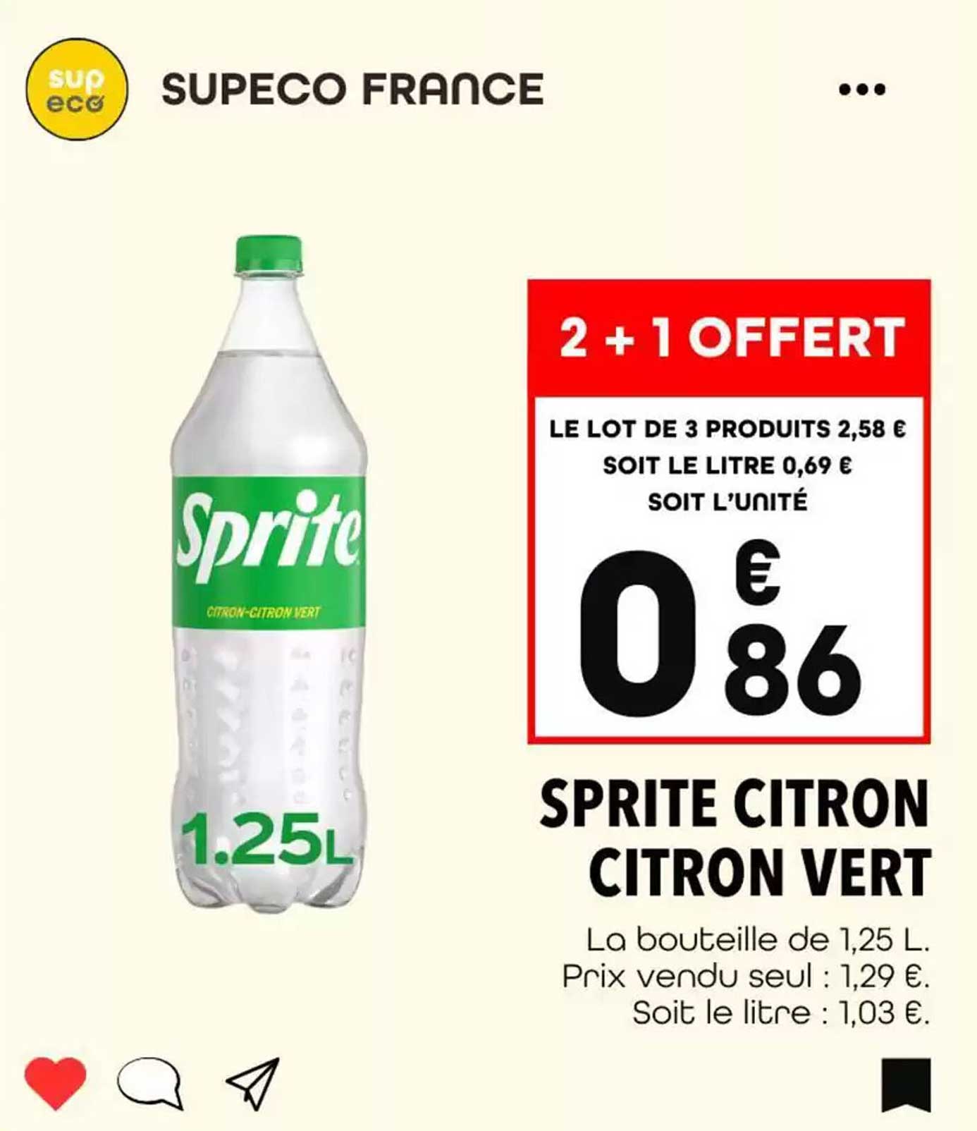 SPRITE CITRON CITRON VERT