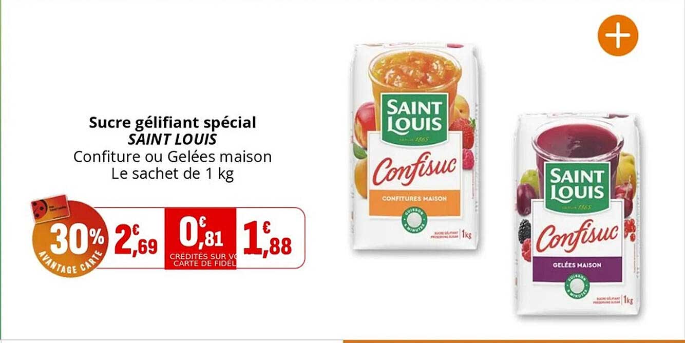 Sucre gélifiant spécial SAINT LOUIS