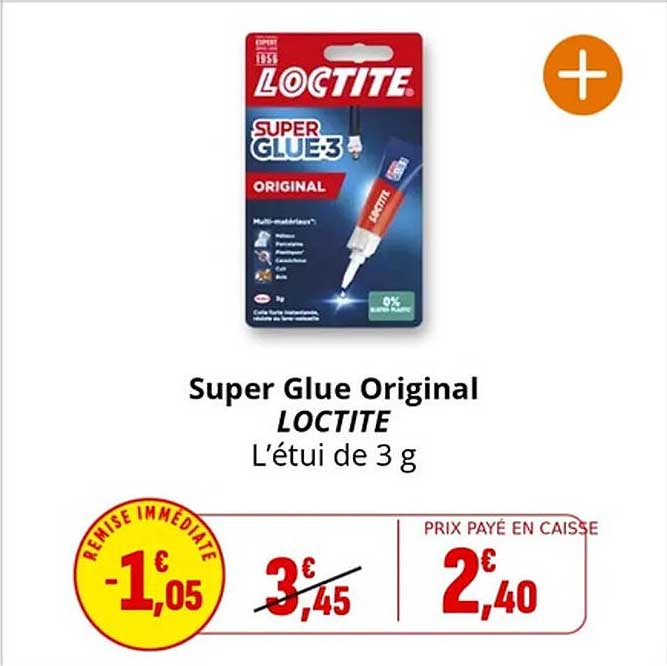 Super Glue Original LOCTITE L'étui de 3 g