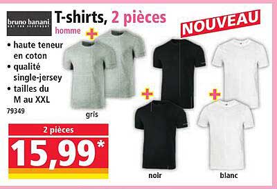 T-shirts, 2 pièces