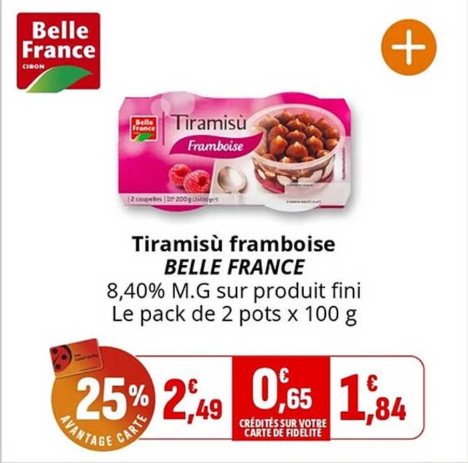 Tiramisu framboise