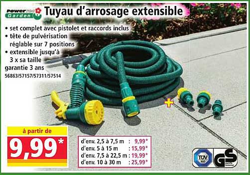 Tuyau d'arrosage extensible