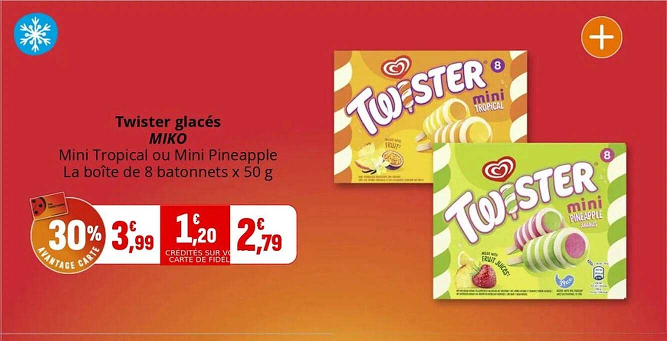 Twister glacés MIKO