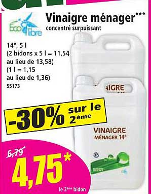 Vinaigre ménager*** concentré surpuissant