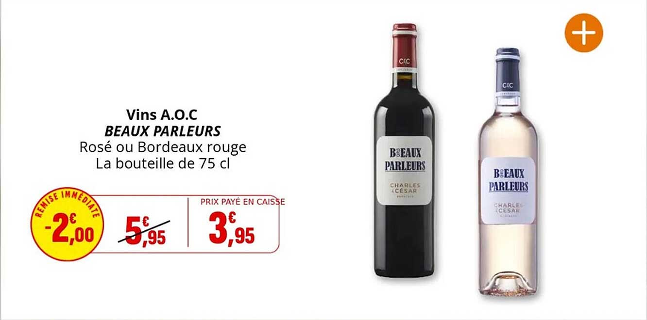 Vins A.O.C BEAUX PARLEURS