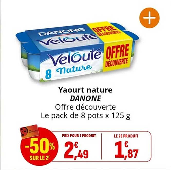 Yaourt nature DANONE