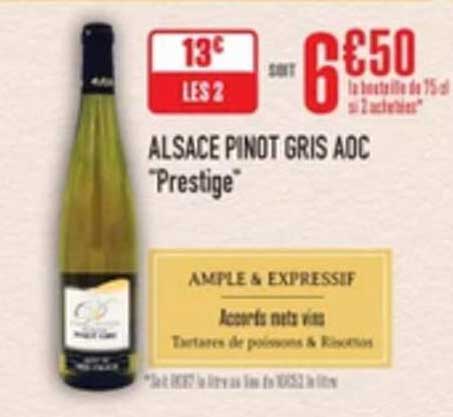 ALSACE PINOT GRIS AOC "Prestige"