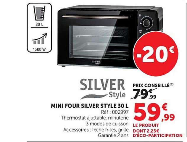 MINI FOUR SILVER STYLE 30 L