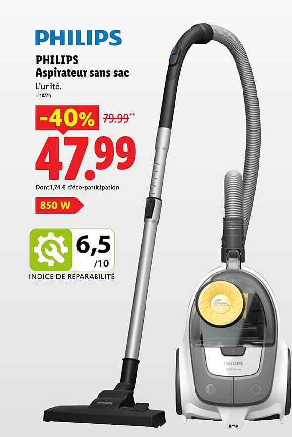 PHILIPS Aspirateur sans sac