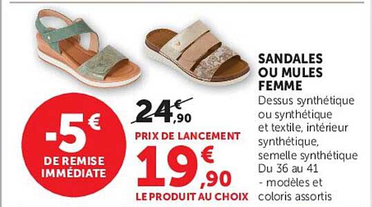 SANDALES OU MULES FEMME