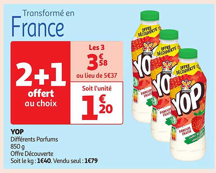 2+1 offert au choix