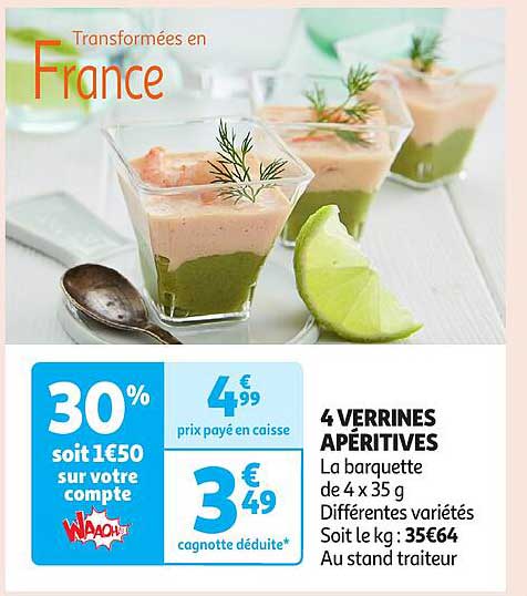 4 VERRINES APÉRITIVES