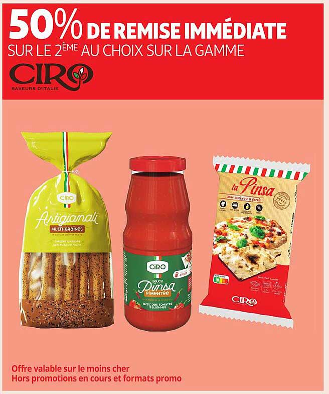 50% DE REMISE IMMEDIATE SUR LE 2ÈME AU CHOIX SUR LA GAMME