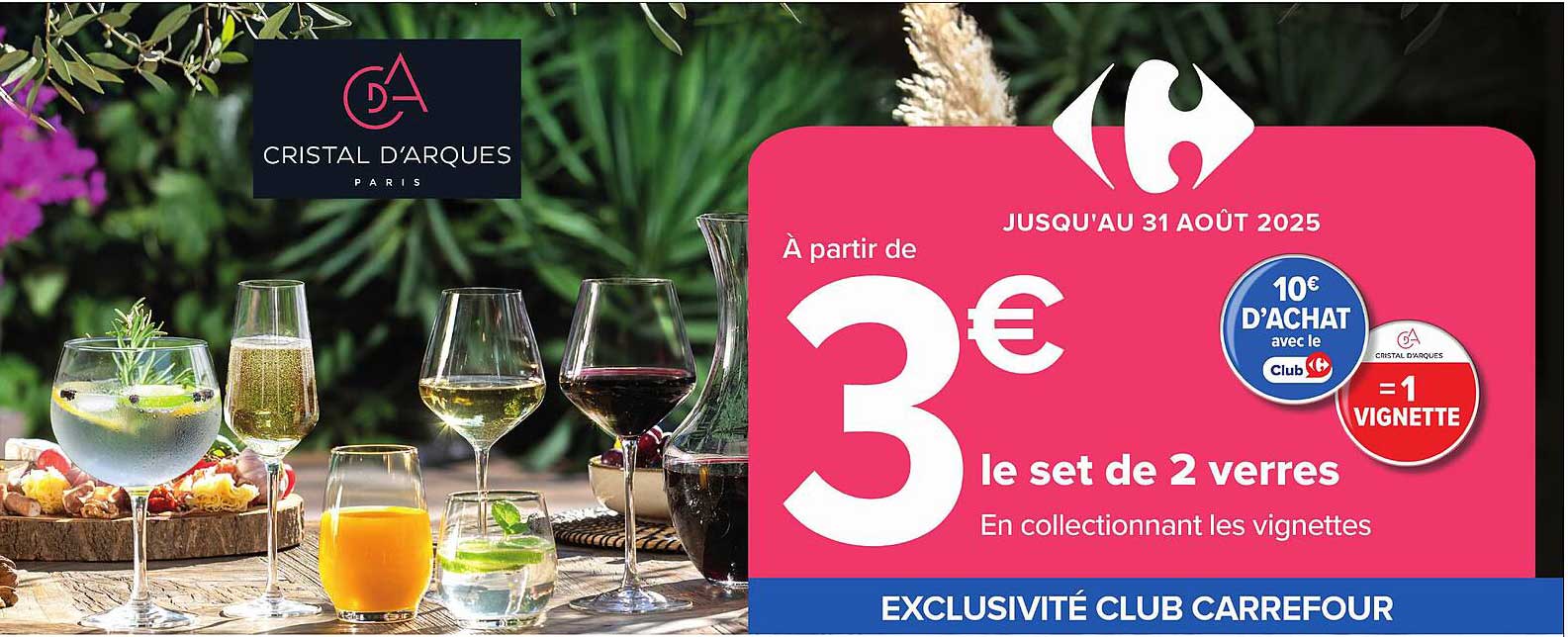 À partir de 3 € le set de 2 verres