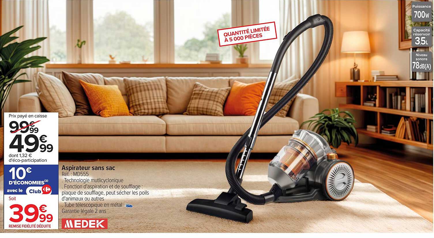 Aspirateur sans sac