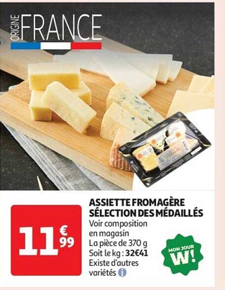 ASSIETTE FROMAGÈRE SÉLECTION DES MÉDAILLÉS