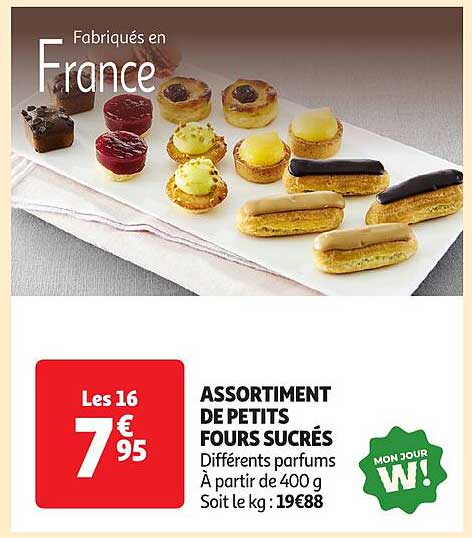ASSORTIMENT DE PETITS FOURS SUCRÉS