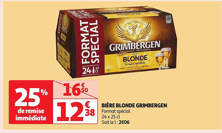 BIÈRE BLONDE GRIMBERGEN