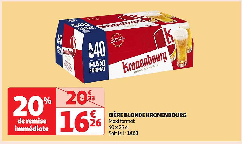 BIÈRE BLONDE KRONENBOURG
