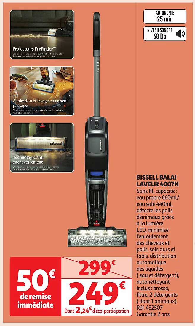 BISSELL BALAI LAVEUR 4007N