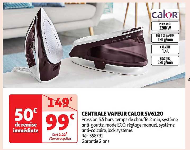 CENTRALE VAPEUR CALOR SV6120