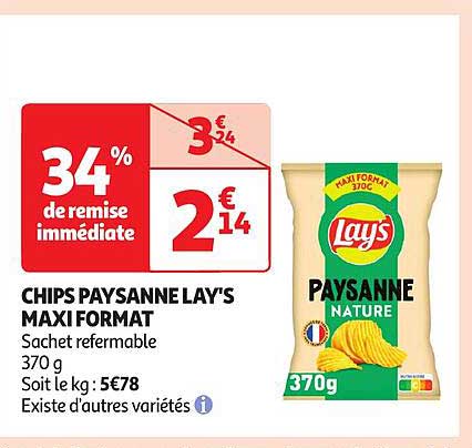CHIPS PAYSANNE LAY’S MAXI FORMAT