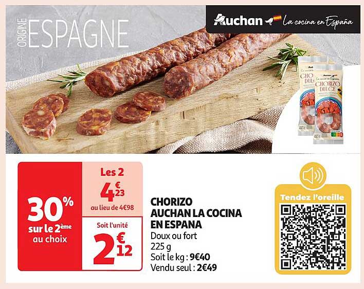 CHORIZO AUCHAN LA COCINA EN ESPANA