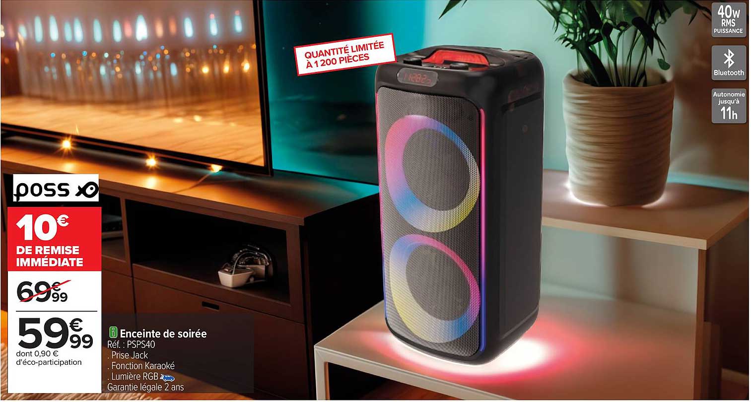 Enceinte de soirée