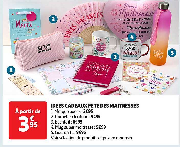IDEES CADEAUX FETE DES MAITRESSES