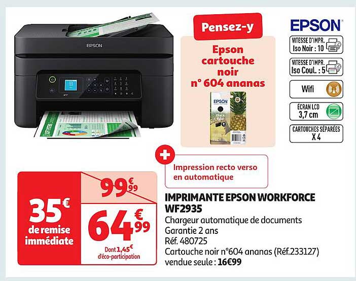 IMPRIMANTE EPSON WORKFORCE WF2935