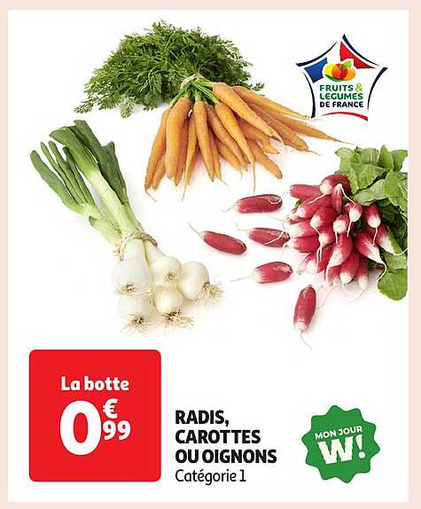 La botte 0€ 99 RADIS, CAROTTES OU OIGNONS Catégorie 1