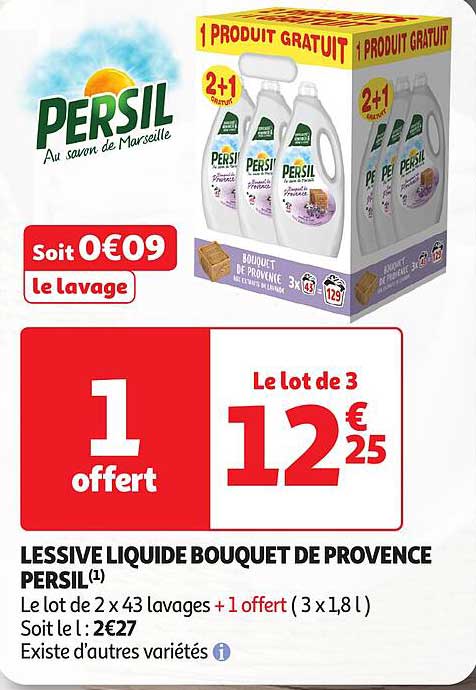 LESSIVE LIQUIDE BOUQUET DE PROVENCE PERSIL