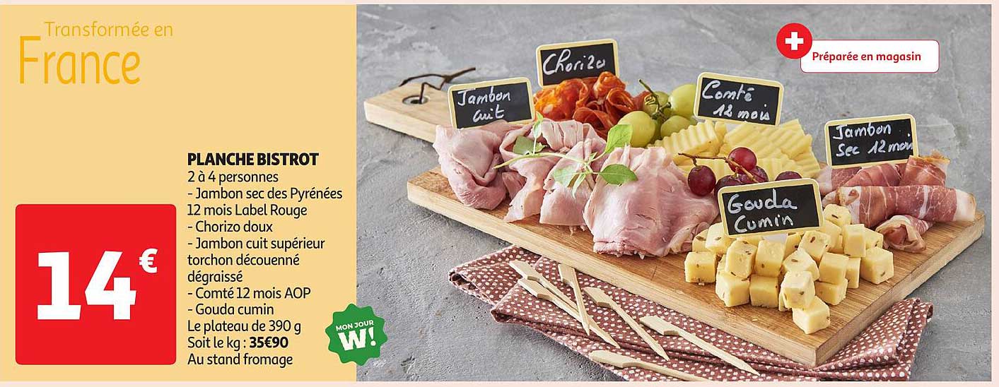 PLANCHE BISTROT