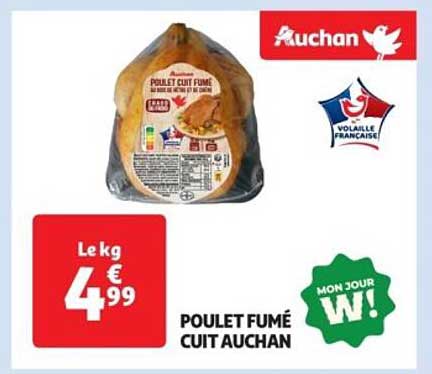 POULET FUMÉ CUIT AUCHAN
