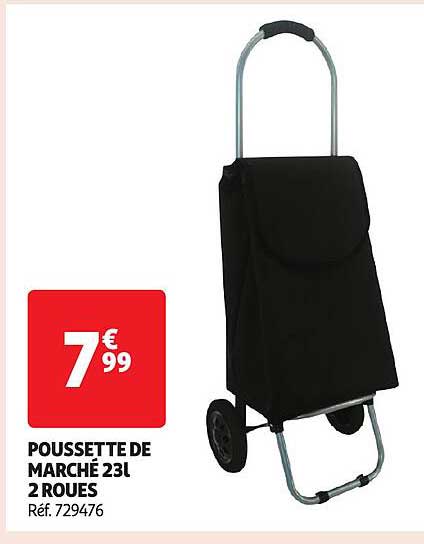 POUSSETTE DE MARCHÉ 23L 2 ROUES