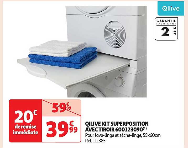 Qilive Kit Superposition avec tiroir 600123090