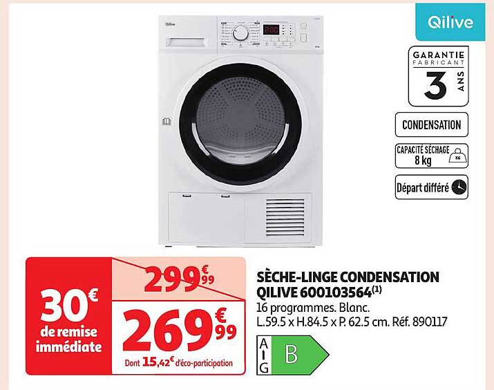 SÈCHE-LINGE CONDENSATION QILIVE 600103564