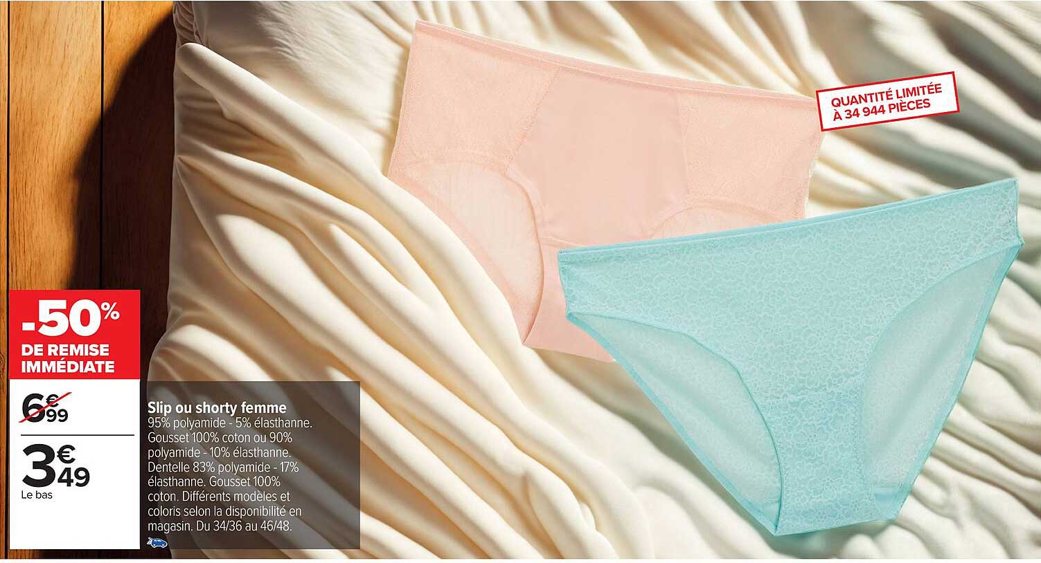 Slip ou shorty femme