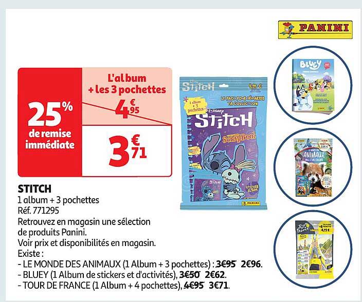 STITCH 1 album + 3 pochettes