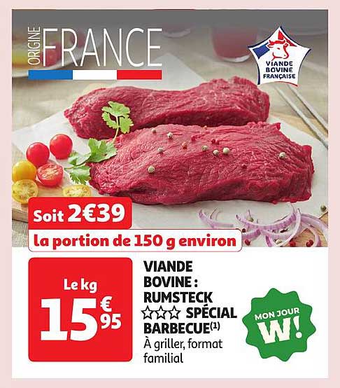 VIANDE BOVINE : RUMSTECK SPÉCIAL BARBECUE