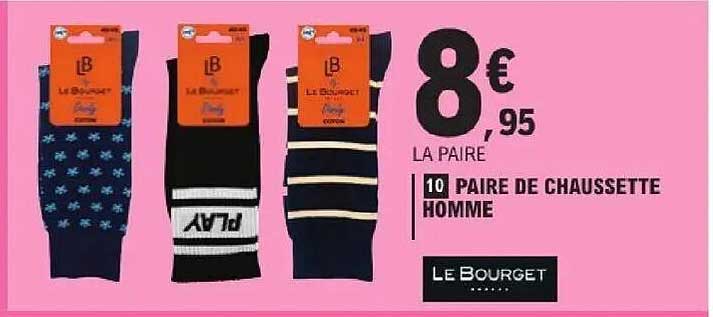 10 PAIRE DE CHAUSSETTE HOMME