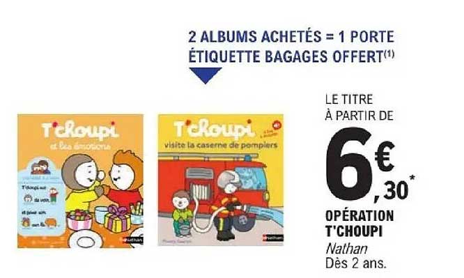 2 ALBUMS ACHETÉS = 1 PORTE ÉTIQUETTE BAGAGES OFFERT(1)