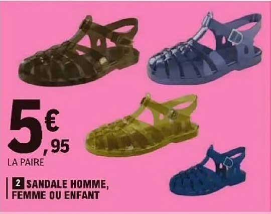 2 SANDALE HOMME, FEMME OU ENFANT