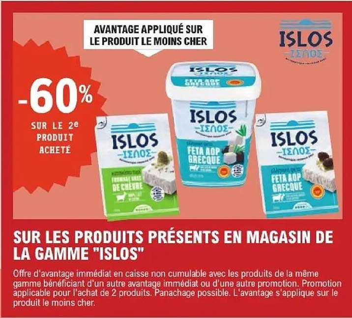 -60% SUR LE 2e PRODUIT ACHETÉ