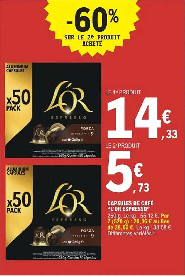 -60% SUR LE 2e PRODUIT ACHETÉ