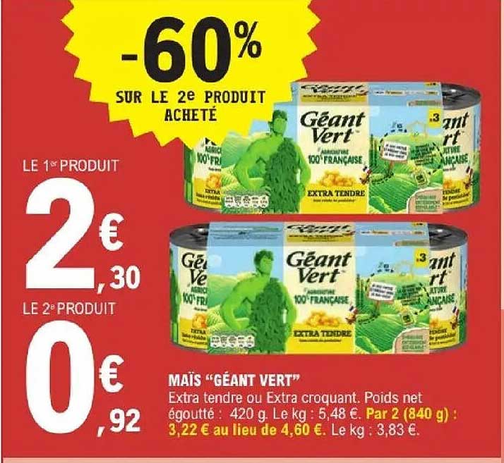 -60% SUR LE 2e PRODUIT ACHETÉ