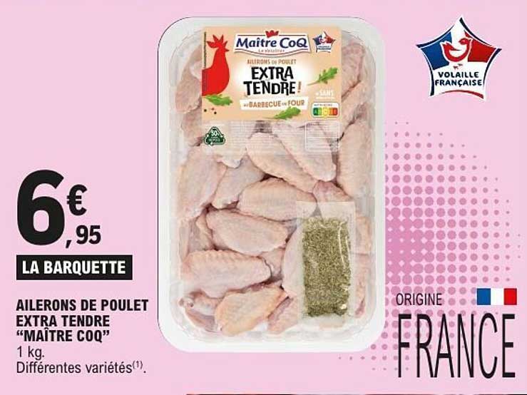 Ailerons de poulet extra tendre “Maître Coq”
