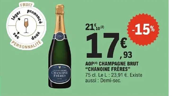 AOP CHAMPAGNE BRUT “CHANOINE FRÈRES”