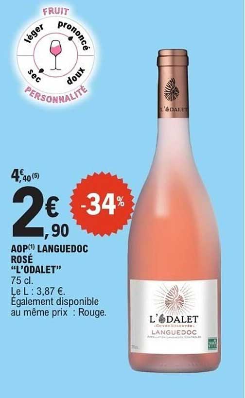 AOP LANGUEDOC ROSÉ “L’ODALET”