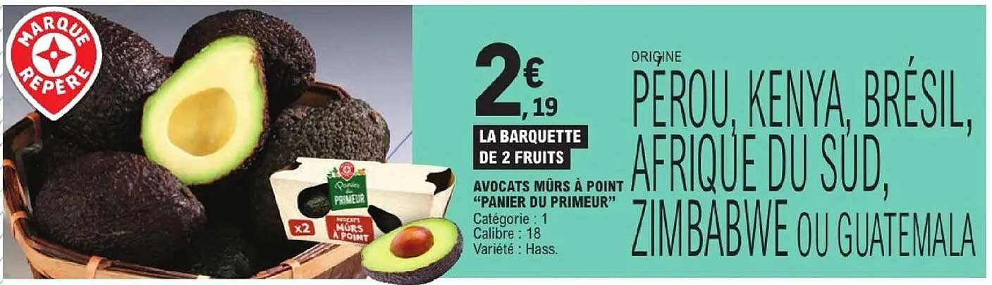 AVOCATS MURS À POINT “PANIER DU PRIMEUR”